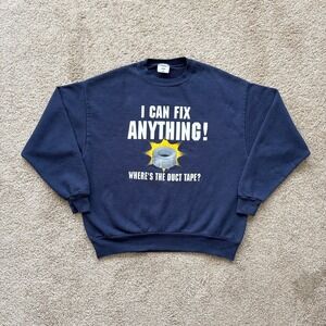 Vintage 90s I Can‎ Fix Anything Funny Crewneck Sweatshirt Large